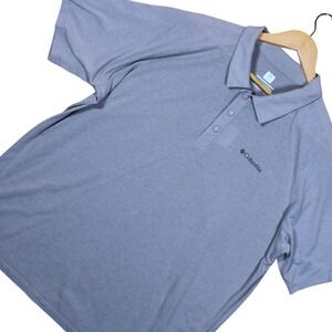 Columbia Men's XL Gray Short Sleeve Omni Freeze Zero Polo Shirt